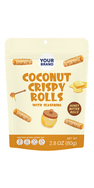 COCONUT CRISPY ROLLS WITH SEASONING