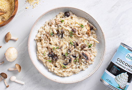 MUSHROOM & COCONUT RISOTTO