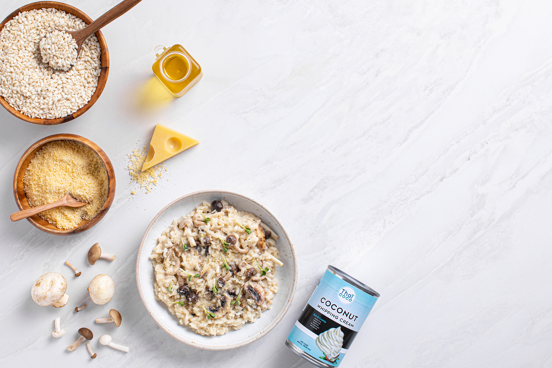 MUSHROOM & COCONUT RISOTTO