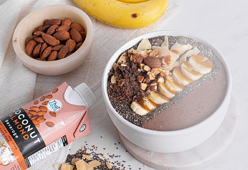 PEANUT CHOCO COCONUT SMOOTHIE BOWL