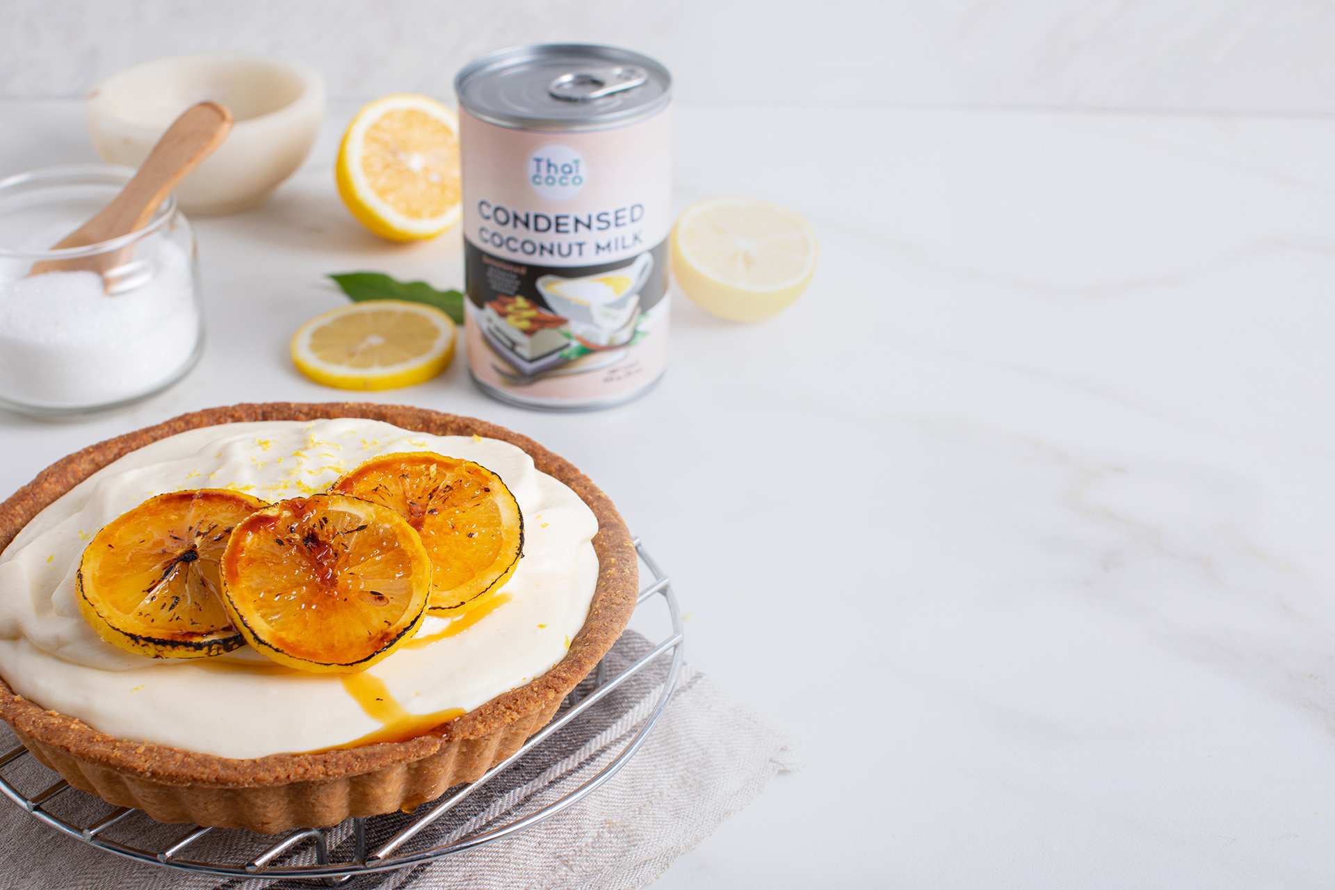 LEMON COCONUT CREAM TART
